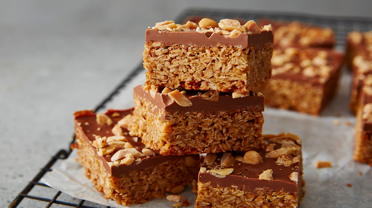 Peanut Butter and Chocolate Flapjack