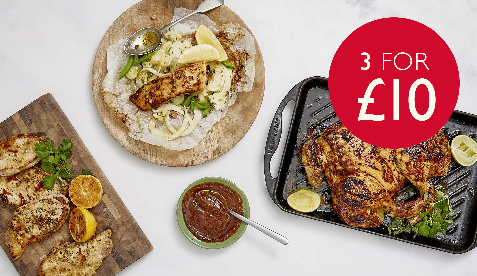 3 for £10 on Selected Fresh Meat & Fish Booths Supermarket