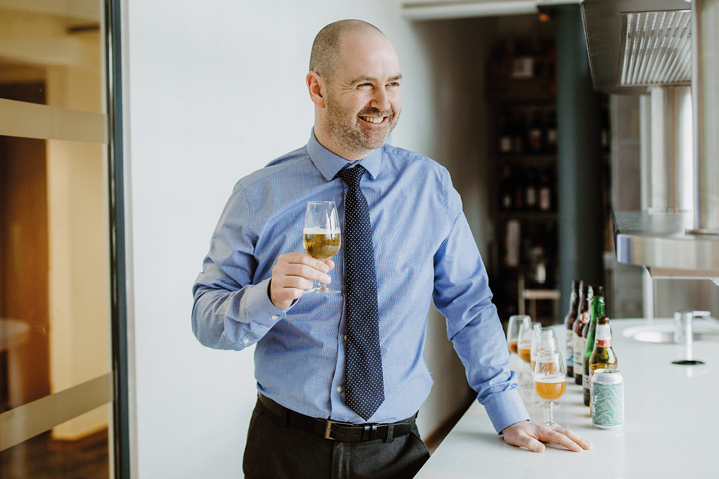 Pete Newton, Beer and Spirits buyer in the Booths Tasting Room