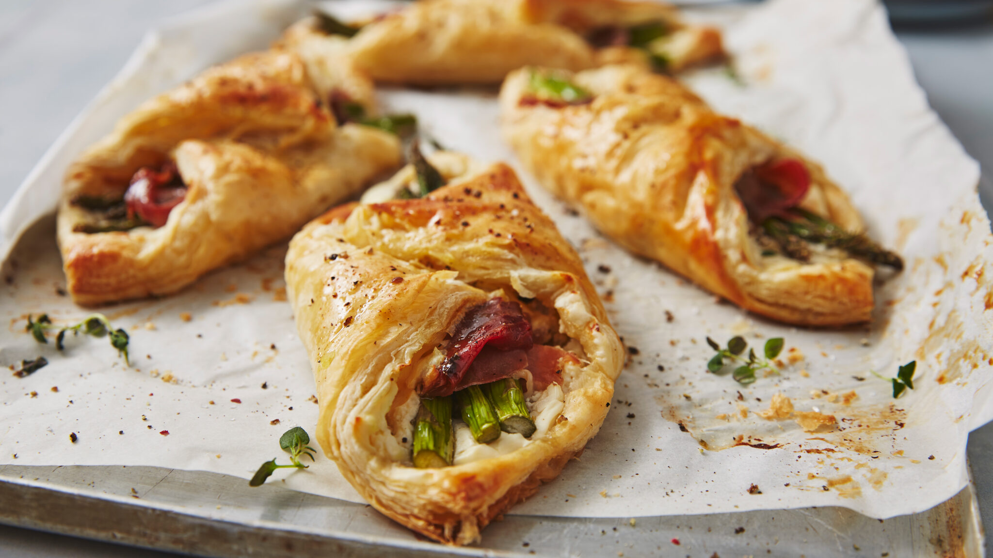 Asparagus & Parma Ham Pastries Recipe Booths Supermarket