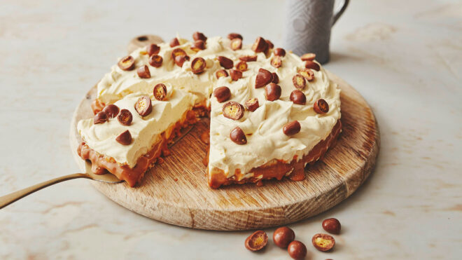 banana and cinder toffee cream pie