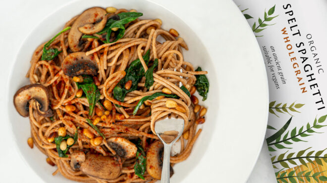 Vegan Mushroom Spaghetti