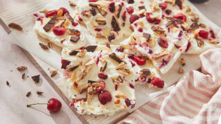Cherry Cheesecake Yoghurt Bark