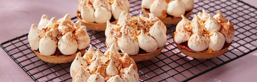 cherry meringue tarts