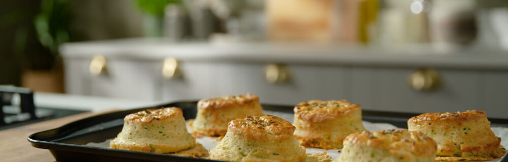 Cheshire cheese and chive scones