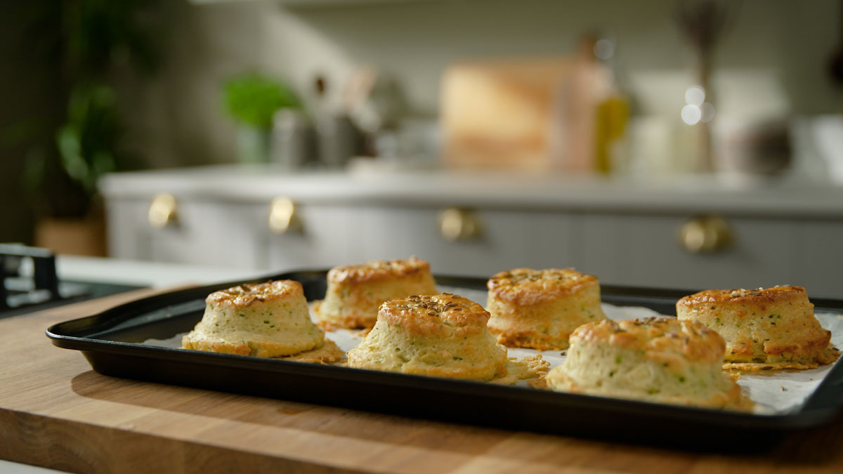 Cheshire cheese and chive scones