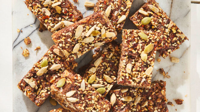 Sweet Potato, Oat and Dark Chocolate Snack Bars