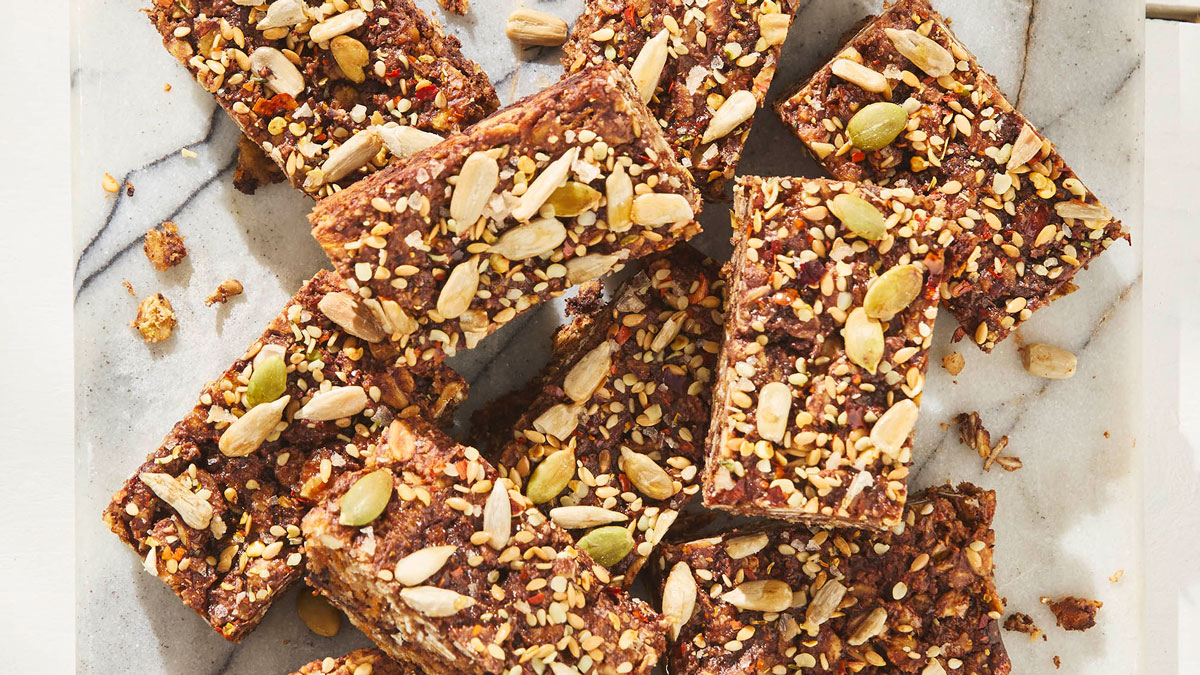 Sweet Potato, Oat and Dark Chocolate Snack Bars