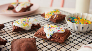 Chocolate Pockets Decorated with Sprinkles