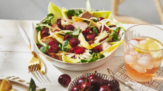 Duck breast and cherry salad