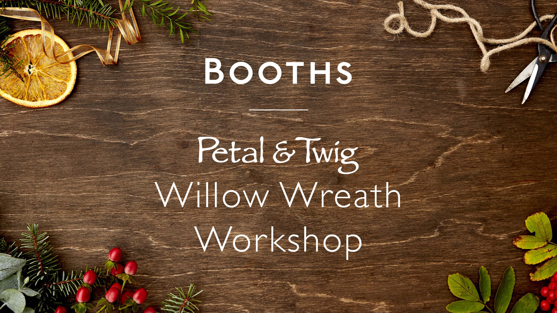 Petal and Twig Wreath Workshop