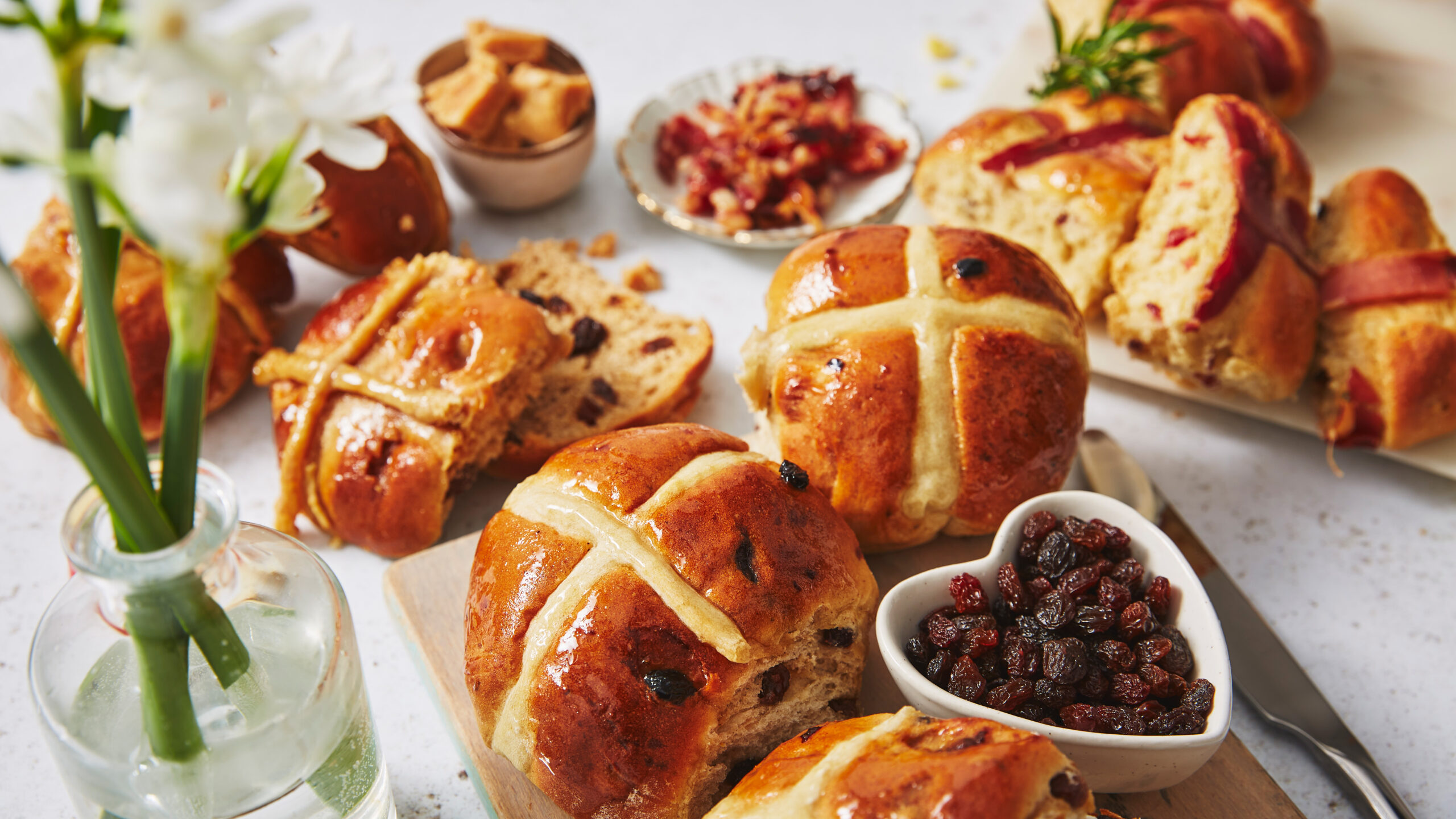 hot cross buns 3 ways