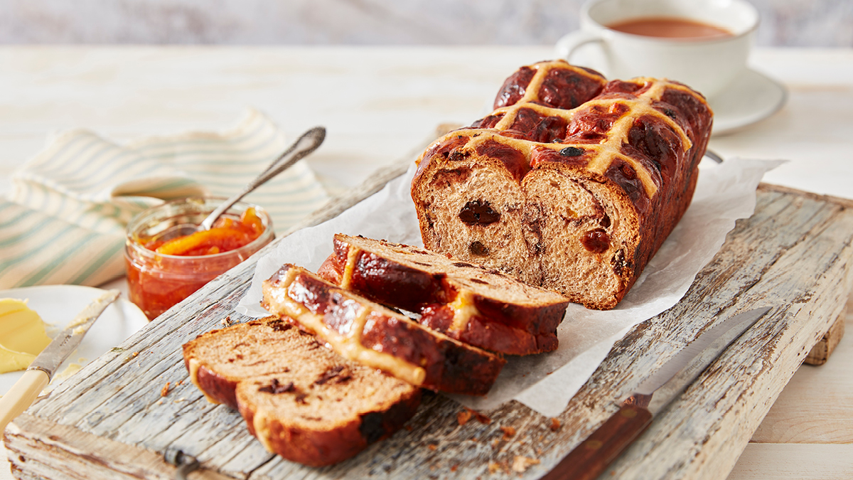 Hot Cross Bun Loaf