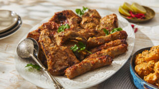 Indian Inspired Mixed Grill with Madras Potato Salad