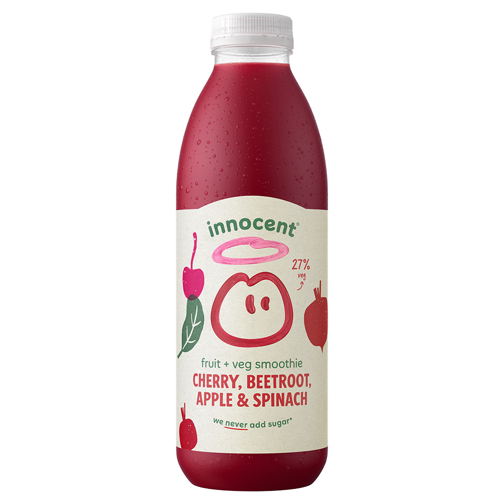 Pack shot of the Innocent Cherry & Beetroot smoothie