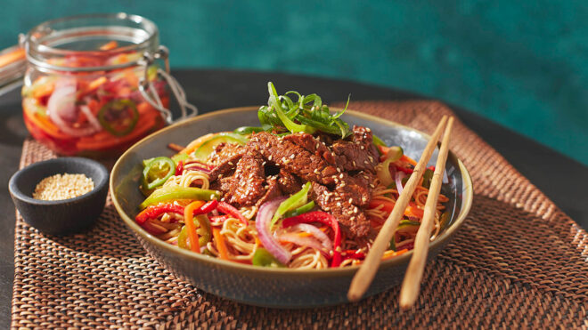 Jangajji Noodles with Beef