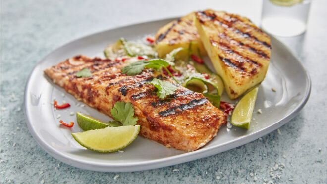 Jerk Salmon & Pineapple