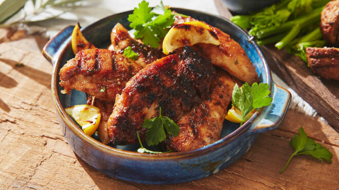 Hot honey blackened chicken