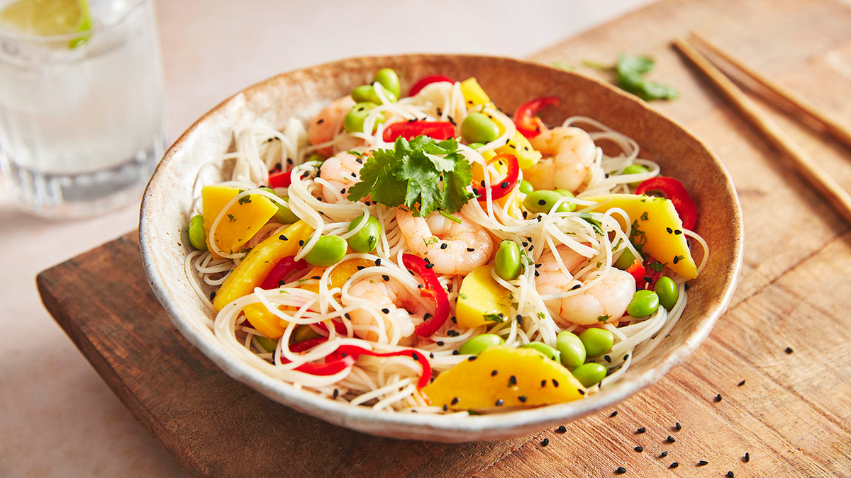Noodle Salad with Ginger Honey Dressing