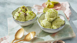 Pea, Coconut, Rum and Lime Ice Cream