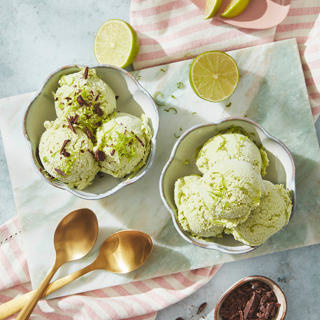Pea, Coconut, Rum and Lime Ice Cream