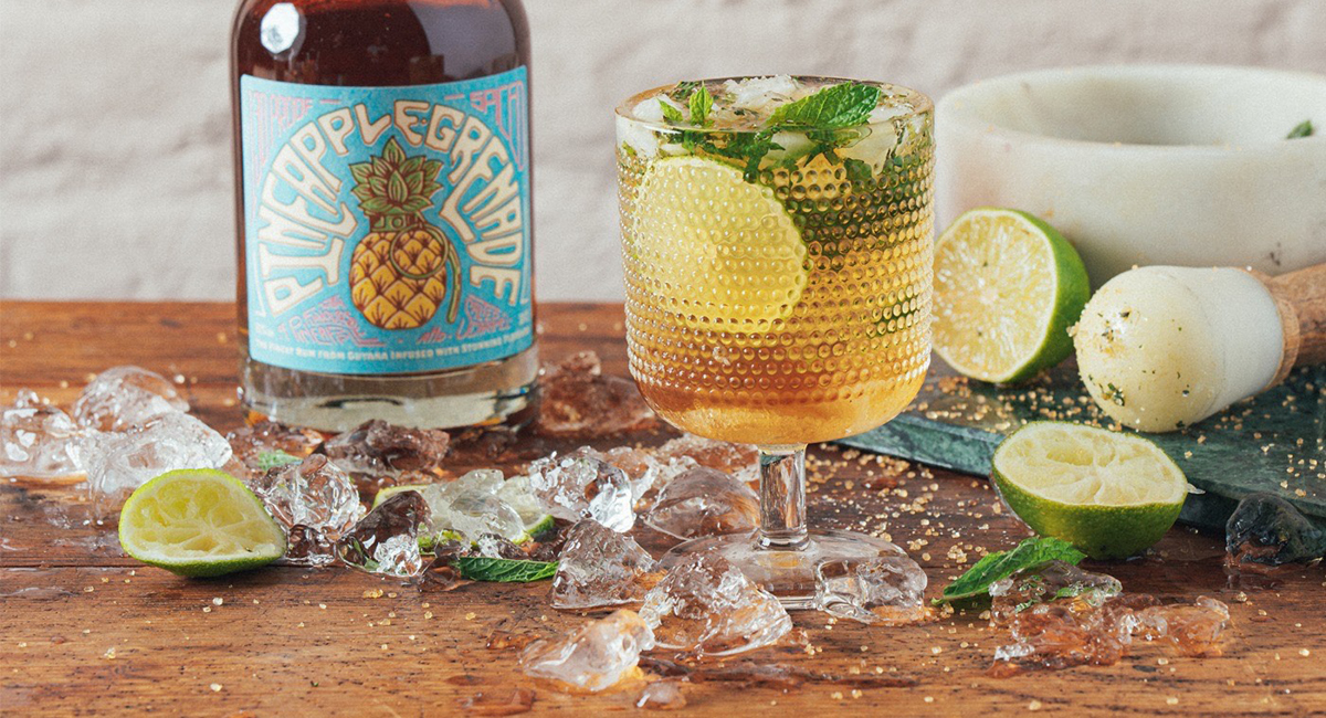 Rockstar Spirits Pineapple Grenade Cocktail 