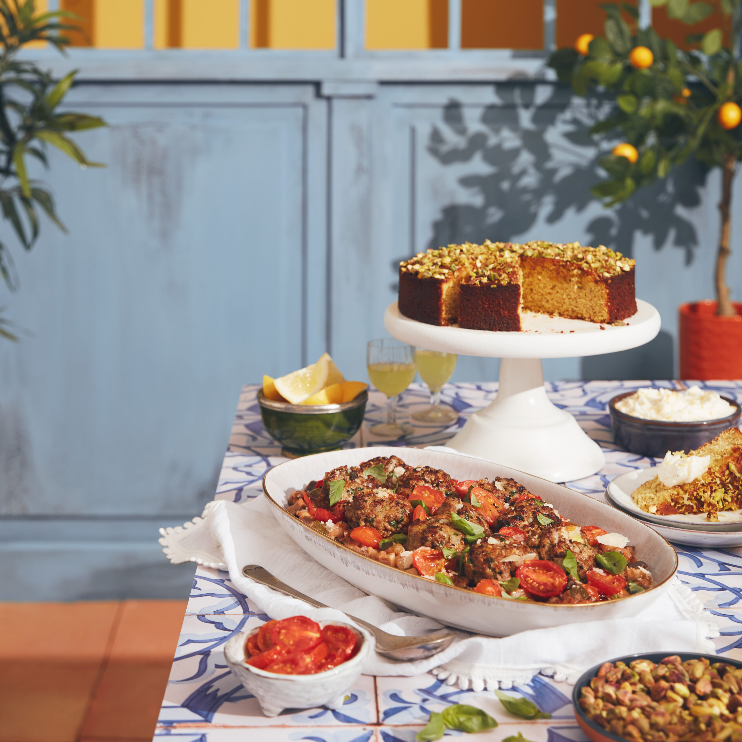 Polpette Meatballs & Pistachio Cake Recipes