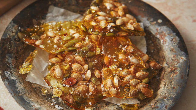 Pumpkin seed brittle