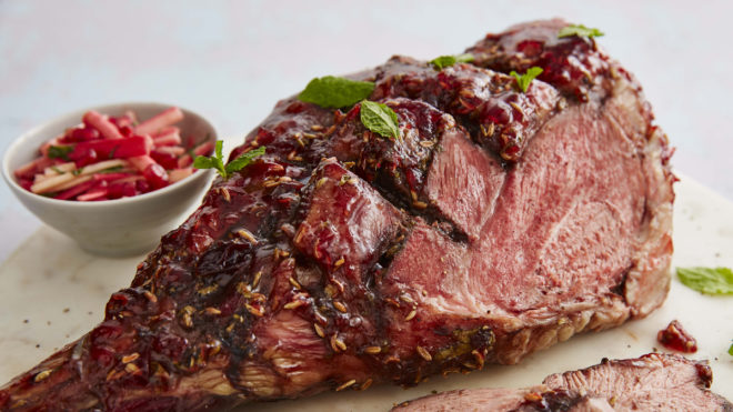 Lamb With Redcurrant Mint Glaze Recipe Booths Supermarket