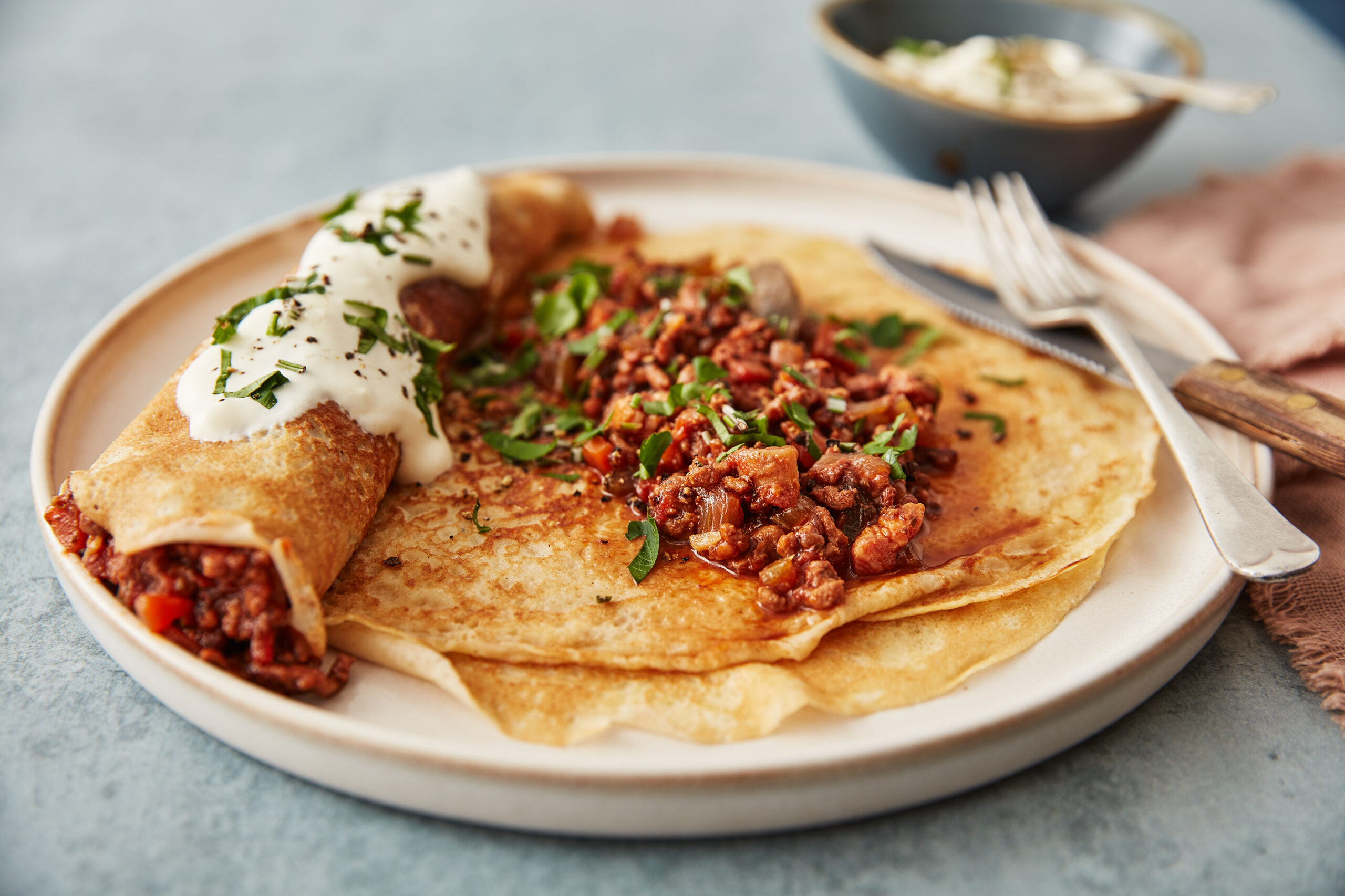 Beef Ragu Pancake