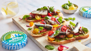 Sardines on Toast with Tomatoes and Amalfi lemon