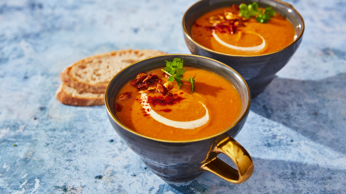 Spiced Red Lentil & Butternut Squash Soup