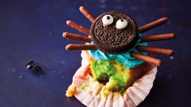 Scary Spider Cupcakes