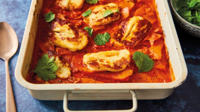 Squash and Halloumi Bake Recipe