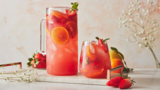 Strawberry and Elderflower Sangria