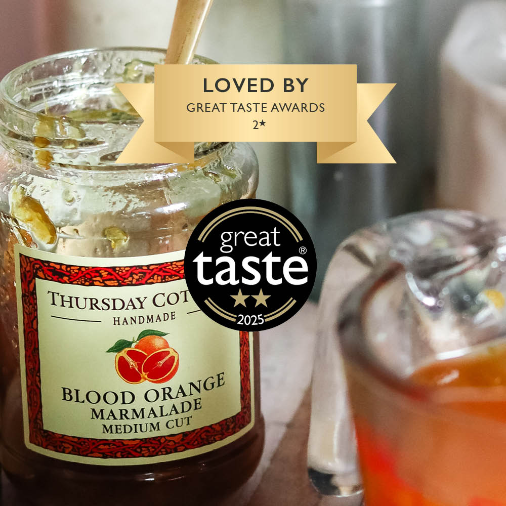 Image of a jar of Thursday Cottage Blood Orange Marmalade