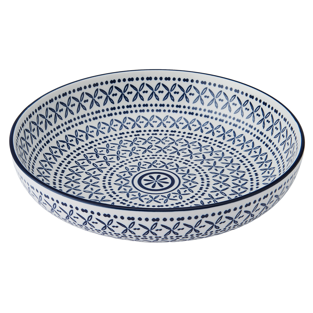 Mikasa Blue Mediterranean Pasta Bowl