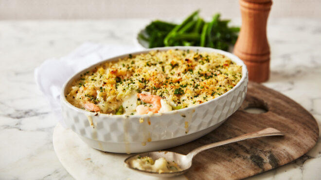 Fish Gratin with a Garlic Crumb | Booths Supermarket