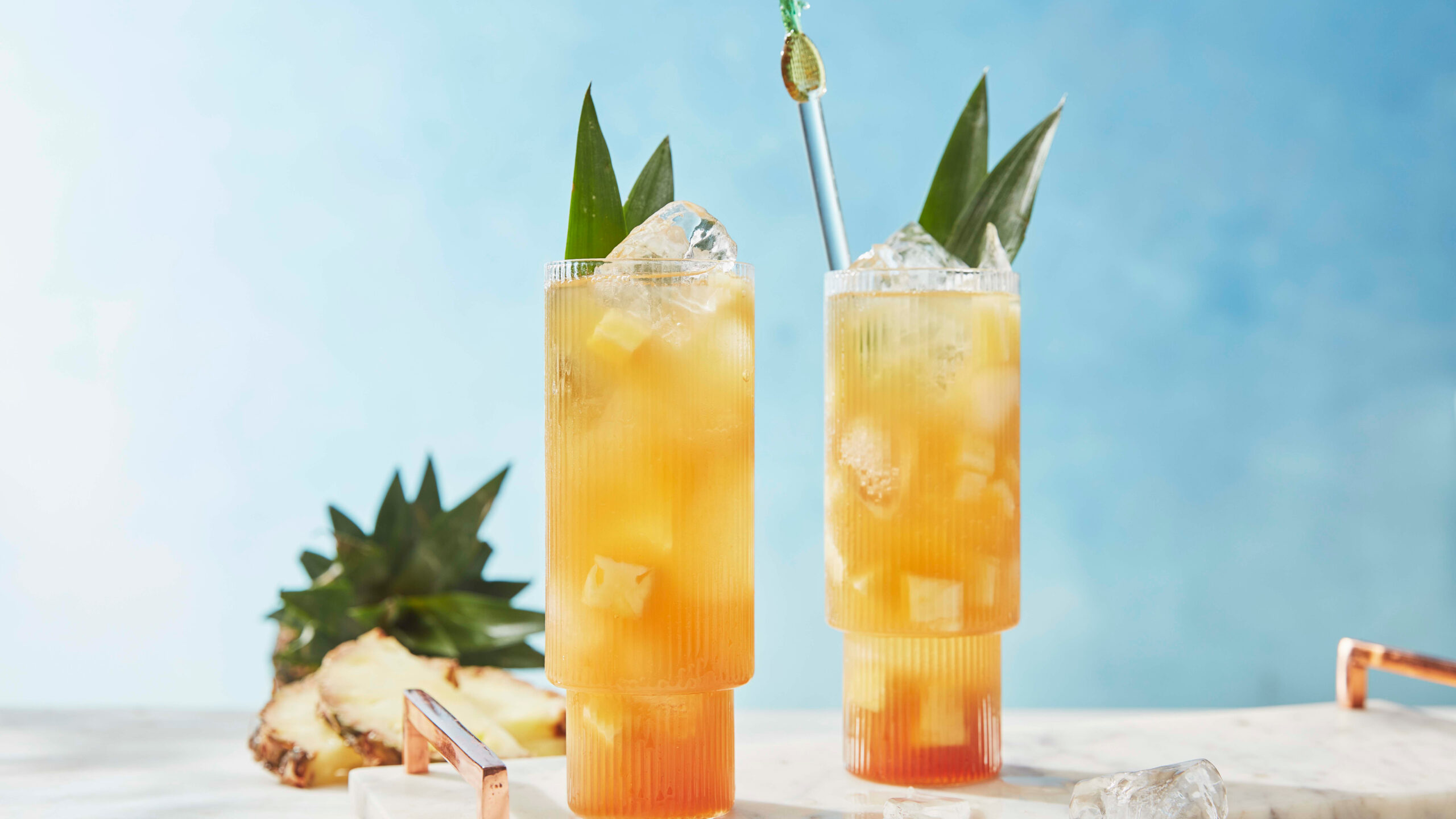 pineapple and mint iced cooler