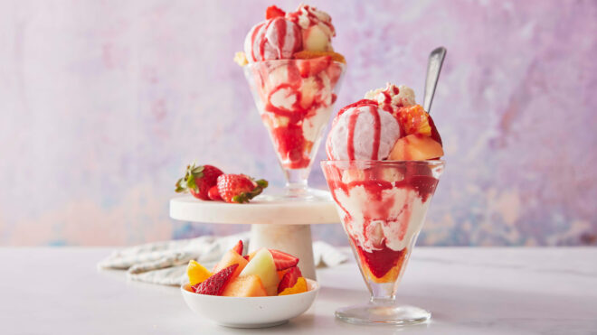 summer fruits sundae