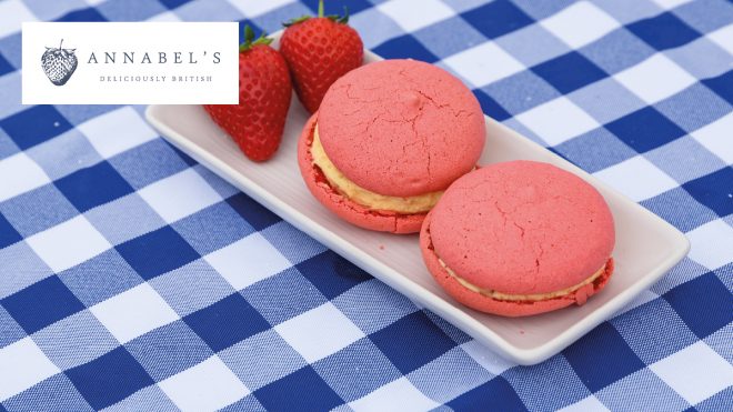 Strawberries & Cream Ice Cream Sandwiches