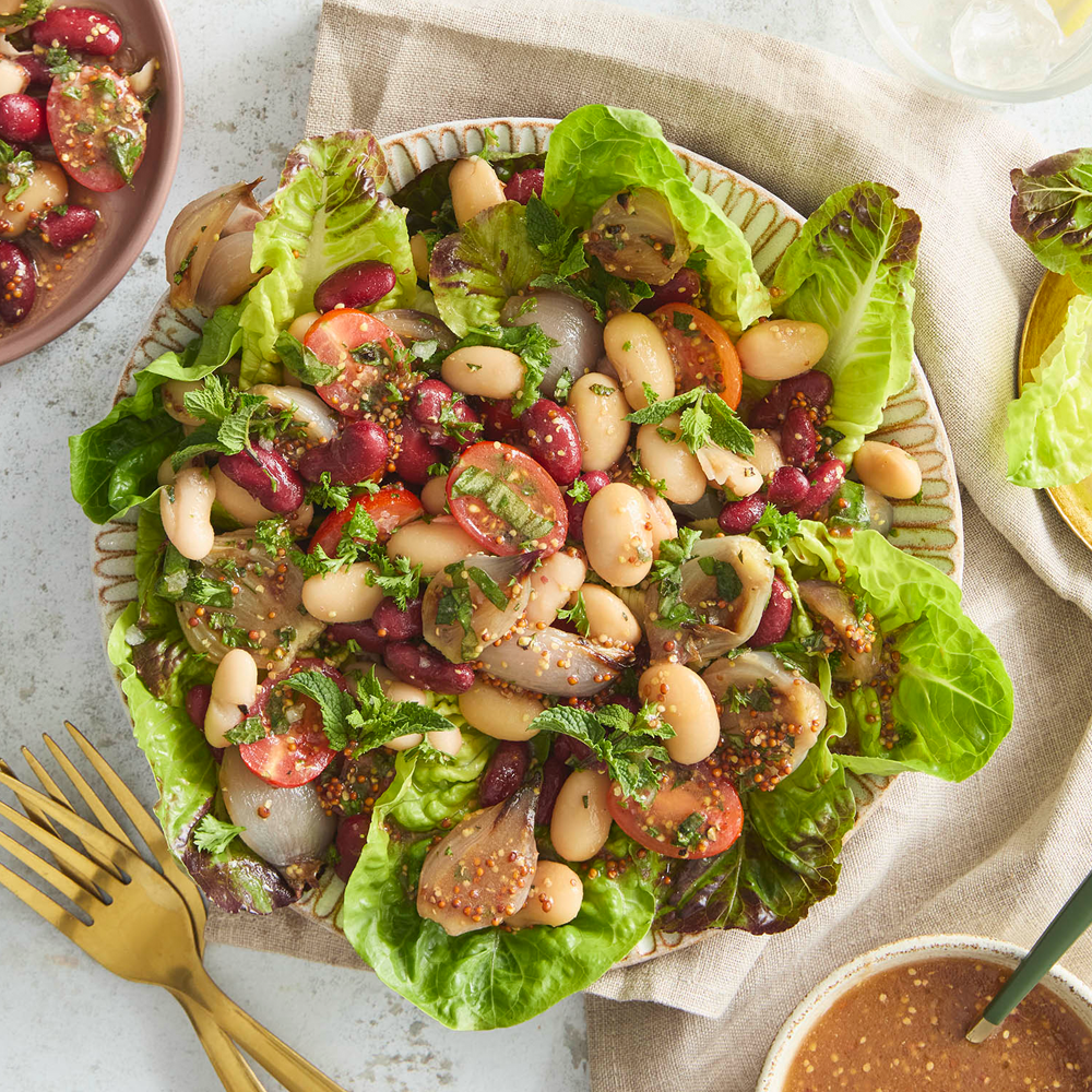 Caramelised Onion And 3 Bean Salad Recipe Caramelised Onion And 3 Bean Salad