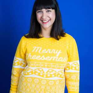 merry cheesemas jumper