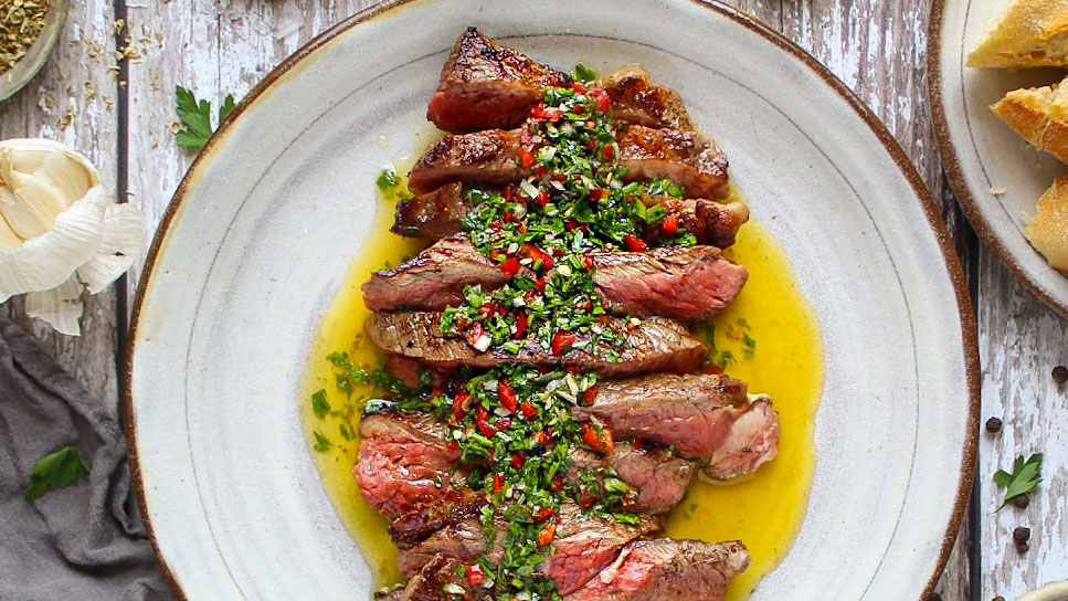 Chimichurri steak