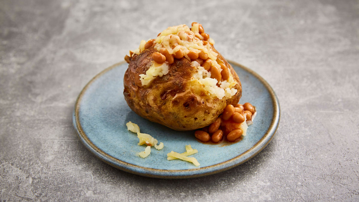Jacket Potato, available from the selected menu.