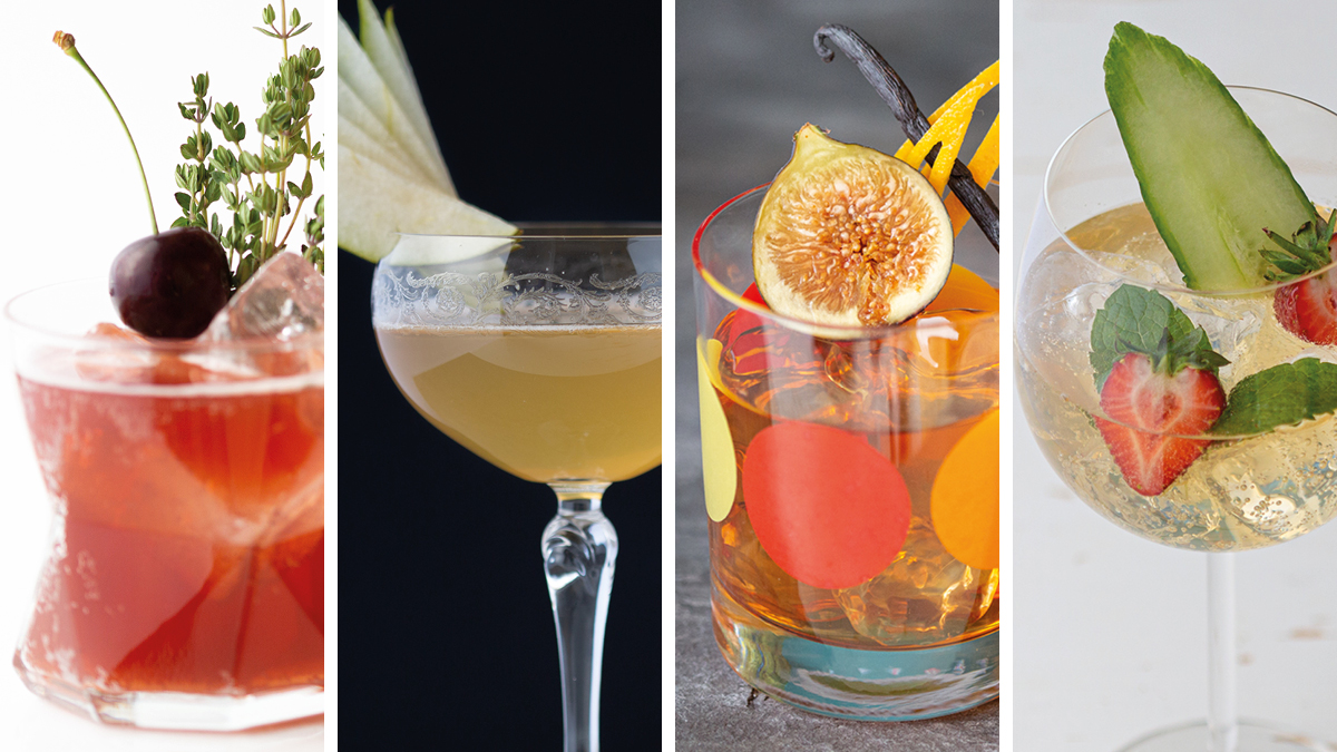 Collage of Jeffrey's Tonic Cocktails