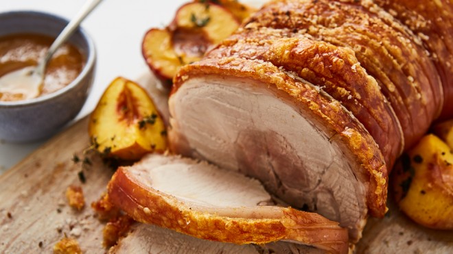 Perfect Roast Pork Loin with Crackling Recipe Booths