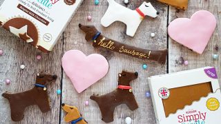 Chocolate Chip Shortbread decorated with fondant icing