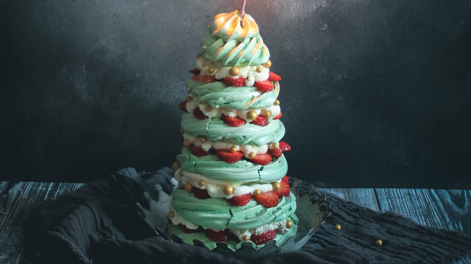 The Boho Baker's Christmas Tree Pavlova Recipe Booths